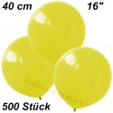Luftballons Latex 40cm Ø, Gelb, 500 Stück