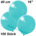 Luftballons Latex 40cm Ø, Hellblau, 100 Stück