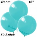 Luftballons Latex 40cm Ø, Hellblau, 50 Stück