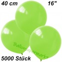Luftballons Latex 40cm Ø, Limonengrün, 5000 Stück