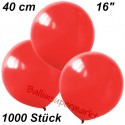 Luftballons Latex 40cm Ø, Rot, 1000 Stück