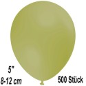 Luftballons Mini, Olivgrün, 500 Stück, 8-12 cm 