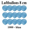 Luftballons Mini 8 cm, 1000 Stück, Wasserbomben, Blau