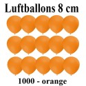 Luftballons Mini 8 cm, 1000 Stück, Wasserbomben, Orange