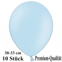 Luftballons, Latex 30cm Ø, 10 Stück / Babyblau