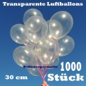 Luftballons Latex 30cm Ø Transparent 1.000 Stück