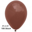 Luftballons-Braun-100-Stück-25-cm