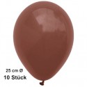 Luftballons-Braun-10-Stück-25-cm