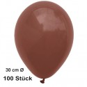 Luftballons-Braun-100-Stück-28-30-cm