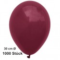 Luftballons, Latex 30 cm Ø, 1000 Stück / Burgund - Gute Qualität