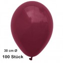 Luftballons-Burgund-100-Stück-28-30-cm