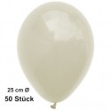 Luftballons-Elfenbein-50-Stück-25-cm