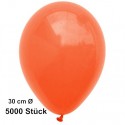 Luftballons, Latex 30 cm Ø, 5000 Stück / Orange - Gute Qualität