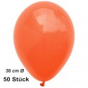 Luftballons, Latex 30 cm Ø, 50 Stück / Orange - Gute Qualität