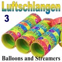 Luftschlangen Balloons and Streamers, 3 Rollen