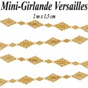 Mini-Girlande Versailles, gold, 2 m x 1,5 cm