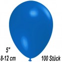 Luftballons Mini, Blau, 100 Stück, 8-12 cm 