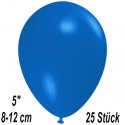 Luftballons Mini, Blau, 25 Stück, 8-12 cm 