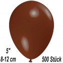 Luftballons Mini, Braun, 500 Stück, 8-12 cm 