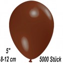 Luftballons Mini, Braun, 5000 Stück, 8-12 cm 