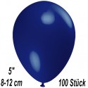 Luftballons Mini, Dunkelblau, 100 Stück, 8-12 cm 