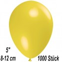 Luftballons Mini, Gelb, 1000 Stück, 8-12 cm 