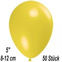Luftballons Mini, Gelb, 50 Stück, 8-12 cm 