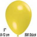 Luftballons Mini, Gelb, 500 Stück, 8-12 cm 