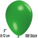 Luftballons Mini, Grün, 500 Stück, 8-12 cm 