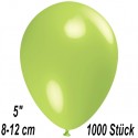 Luftballons Mini, Limonengrün, 1000 Stück, 8-12 cm 