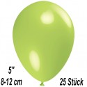 Luftballons Mini, Limonengrün, 25 Stück, 8-12 cm 