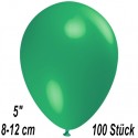 Luftballons Mini, Dunkelgrün, 100 Stück, 8-12 cm 