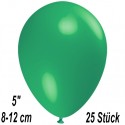 Luftballons Mini, Dunkelgrün, 25 Stück, 8-12 cm 