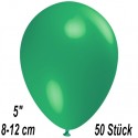 Luftballons Mini, Dunkelgrün, 50 Stück, 8-12 cm 