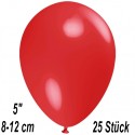 Luftballons Mini, Rot, 25 Stück, 8-12 cm 