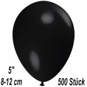 Luftballons Mini, Schwarz, 500 Stück, 8-12 cm 