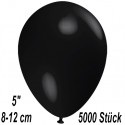 Luftballons Mini, Schwarz, 5000 Stück, 8-12 cm 