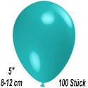 Luftballons Mini, Türkis, 100 Stück, 8-12 cm 