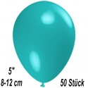 Luftballons Mini, Türkis, 50 Stück, 8-12 cm 