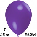 Luftballons Mini, Violett, 100 Stück, 8-12 cm 
