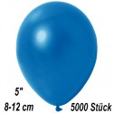 Luftballons Mini, Metallicfarben, Blau, 5000 Stück