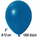 Luftballons Mini, Metallicfarben, Dunkelblau, 1000 Stück