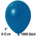 Luftballons Mini, Metallicfarben, Dunkelblau, 10000 Stück