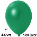 Luftballons Mini, Metallicfarben, Dunkelgrün, 1000 Stück
