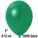 Luftballons Mini, Metallicfarben, Dunkelgrün, 10000 Stück
