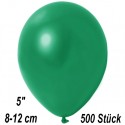 Luftballons Mini, Metallicfarben, Dunkelgrün, 500 Stück