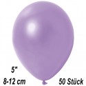 Luftballons Mini, Metallicfarben, Lila, 50 Stück