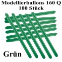100 Stück Modellierballons, Qualatex, 160 Q - Grün