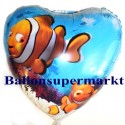 Luftballon Nemo Under the Sea, Folienballon mit Ballongas