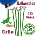 Öko-Ballonstäbe, 10 Stück, grün